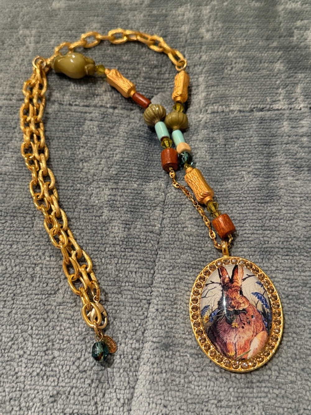 Tarina Tarantino Rare Bunny Rabbit Necklace